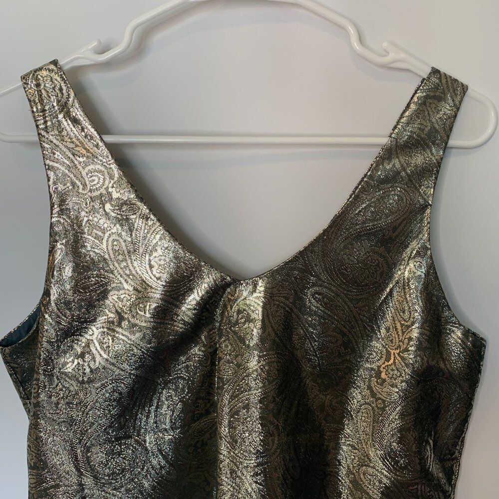 The Limited Sage and Gold Shimmery Tank Top - Picture 7 of 8